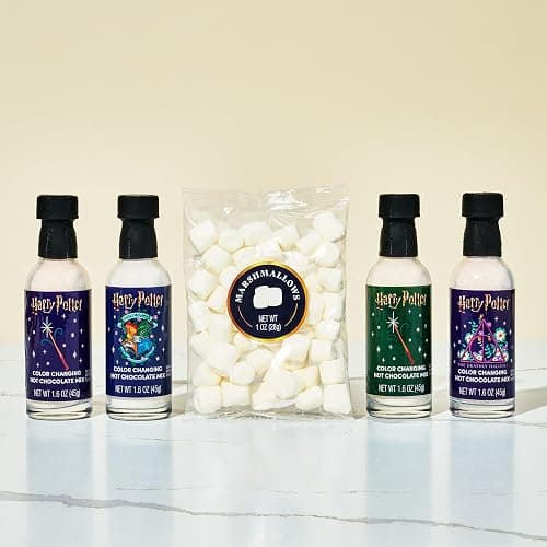 HARRY POTTER, Color Changing Hot Chocolate Gift Set, Includes 4 Bottles of Color Changing Hot Cocoa Mix and Marshmallows in Hogwarts Express Train Box thumbnail 3