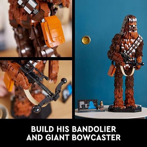 LEGO Star Wars Chewbacca, Buildable Star Wars Collectible for Adults, Build and Display Chewbacca Collectible, Fun Star Wars Gift for Teens, Adults or Any Star Wars Original Trilogy Fan, 75371 thumbnail 4