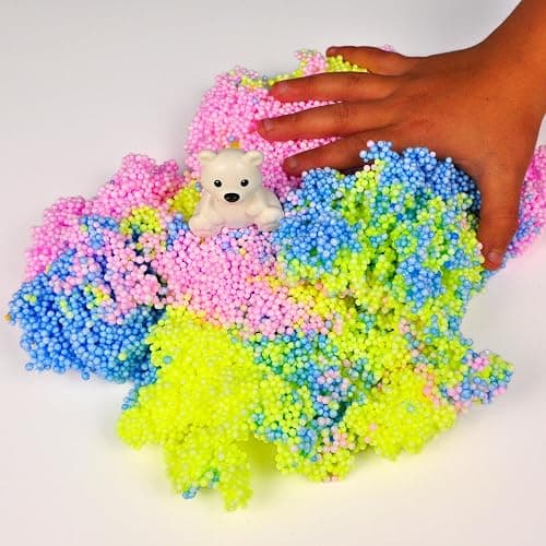 Silly Foam, Creative Modeling Foam Beads, 2-Pack of 6 Neon Pastel Colors, Perfect for Preschool and Kids, Arts & Crafts, Sensory Play, STEM, Travel Toy, Holiday Gifts, Non-Toxic (Age 3+) thumbnail 2