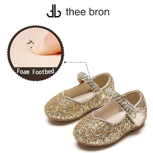 THEE BRON Toddler Girls Dress Shoes Ballet Mary Jane Flats Princess Costume Shoes thumbnail 4