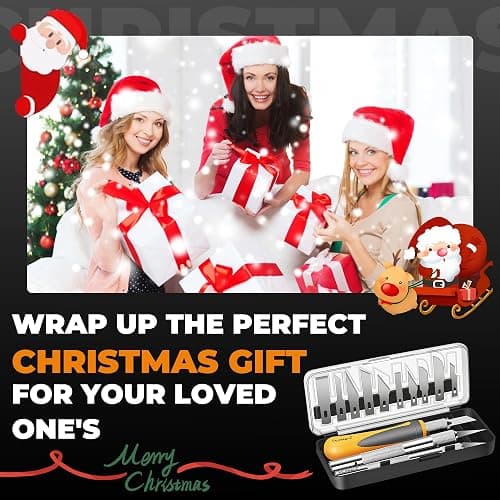 MulWark Exacto Knife Set | Craft Knife Kit | 16pc Precision Craft Hobby Kit with Razor Sharp Knives for Wood, Crafting, Leather, Scrapbooking & Modeling thumbnail 8