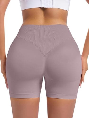OVESPORT 3 Pack Seamless Women Workout Shorts Scrunch Butt Lifting Gym Booty Biker Shorts thumbnail 6
