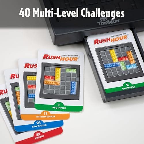 ThinkFun Rush Hour Traffic Jam Logic Game - Engaging STEM Toy for Kids Age 8 and Up - Enhances Reasoning & Planning Skills - MESH Accredited - 20+ Awards - Trusted Worldwide Seller for Over 20 Years thumbnail 4