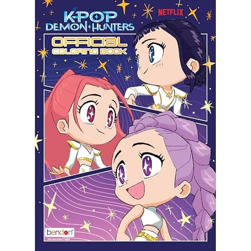 KPop Demon Hunters 40-Page Official Coloring Book | Action-Packed Coloring Book by Bendon - Image 1