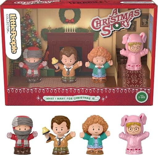 Little People Collector A Christmas Story, special edition figure set with 4 characters from the classic holiday movie - Image 1