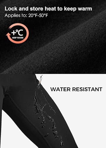 WILLIT Thermo Leggings Damen Winter Gefütterte Fleece Sporthose Yogahose Warm Sport Leggings Laufhose Bootcut Hose High Waist mit Taschen thumbnail 4