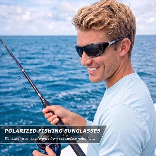 FAGUMA Sports Polarized Sunglasses For Men UV400 Protection | Cycling Driving Fishing thumbnail 4