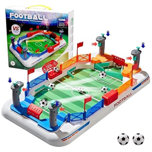 COUOMOXA Soccer Board Game for Kids: Mini Foosball Table Game - Interaction Soccer Toys for 3 4 5 6 7 8-12 Year Old Indoor Family Playroom Party - Perfect Birthday Sports Gift for Boys Girls - Image 1