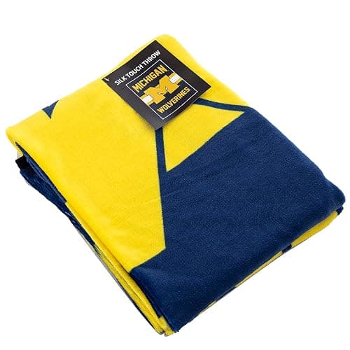 NORTHWEST NCAAA Singular Silk Touch Throw Blanket, 45" x 60" Michigan Wolverines thumbnail 4