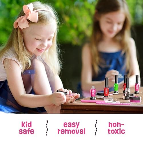 Nail Art Studio for Girls - Birthday Gift - Nail Polish Kit for Kids Ages 7-12 Years Old - Girl Gifts Ideas - Gift Set - Girly Stuff - Polish, Pens, Glitter, Stickers, Gems, Filer - 8 9 10 11 12 Year thumbnail 3