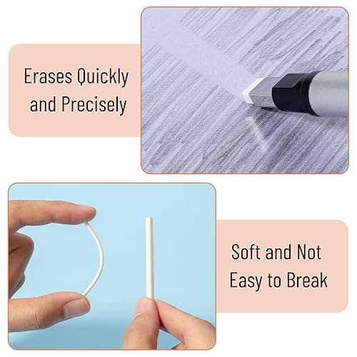 Mr. Pen- Pen Style Eraser, 2 Pack, Square & Round Tip, Eraser Pen Eraser, Pencil Erasers, Eraser Pencil thumbnail 4