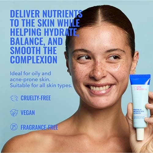 Good Molecules Hydrating Gel Moisturizer - Oil Free Face Moisturizer for Oily Skin With Ultra Hydrating Electrolytes to Rejuvenate, Skin Care for Face thumbnail 3