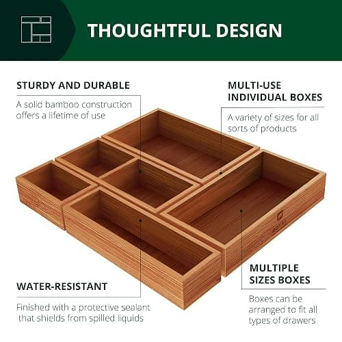ROYAL CRAFT WOOD Premium Carbonized Bamboo Sticky Note Holder – Elegant & Durable Post-It Note Dispenser for Office Desk Organization thumbnail 5