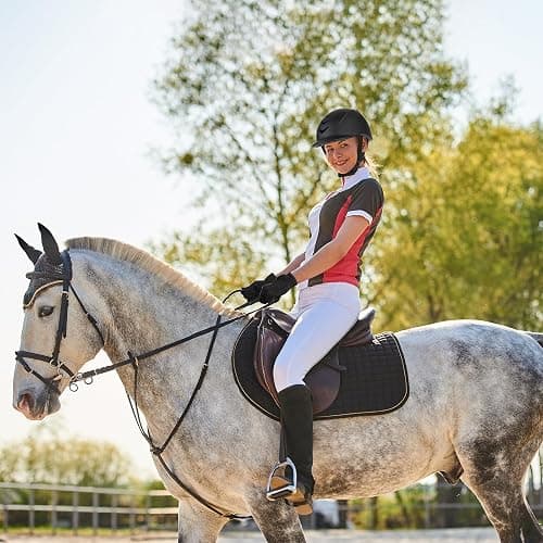 Adult Horse Riding Helmet Adjustable Vented Men Women 22"-24"/56-61cm | ASTM F1163-23 Certified, Adjustable Fit, Vented Construction, Washable Liner, Lightweight Build thumbnail 2
