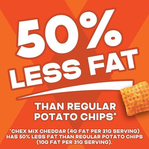 Chex Mix Cheddar Snack Mix, Salty Snacks Tub, 20 oz thumbnail 5