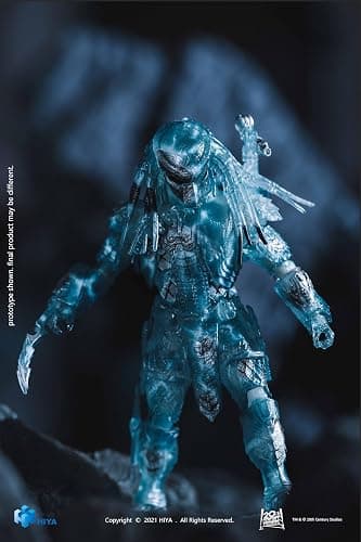 Hiya Toys Exquisite Mini Series 1/18 Scale 5 Inch AVP Active Camouflage Scar Action Figure thumbnail 5