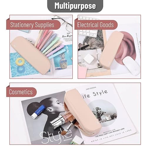 Mr. Pen- Silicone Pencil Case, Aesthetic Pencil Bag for Women, Makeup Pouch | Multifunctional Pouch for Stationery, Cosmetics and Electrical Goods Storage thumbnail 6