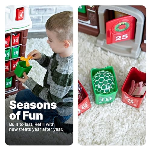 Step2 My First Advent Calendar, Kids Interactive Christmas Toy, Includes 25 Toy Refillable Bins, Hide Surprises for Holiday Excitement, Made of Durable Plastic, for Toddlers 1.5+ Years Old thumbnail 4