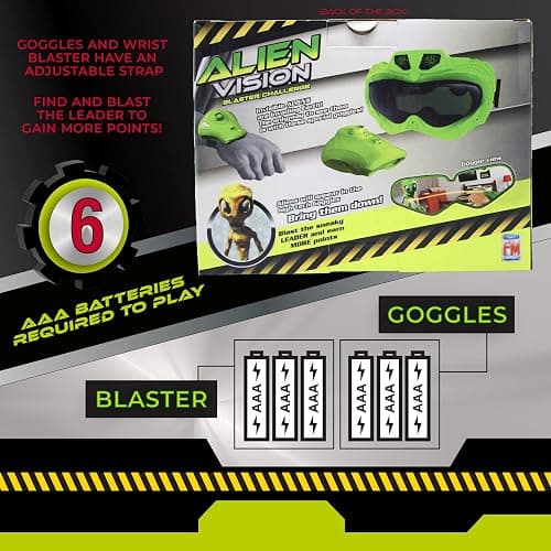 Fotorama Alien Vision Action Game New Version, Shoot Roaring Aliens, Wrist Blaster, Space Goggles, Indoor, Outdoor & Dark Play, Hand-Eye Coordination, Motor Skills, Fun Challenging Games for Kids thumbnail 5