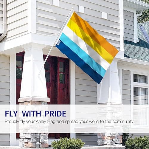 Anley Fly Breeze 3x5 Foot Aroace Pride Flag - Vivid Color and Fade proof - Canvas Header and Double Stitched - Aromantic Asexual LGBT Flags Polyester with Brass Grommets 3 X 5 Ft - Aroace thumbnail 2