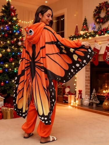 CWDGAGANB Unisex Adult Onesie Pajamas, Flannel Cosplay Animal One-Piece Halloween Costume Sleepwear Homewear thumbnail 5