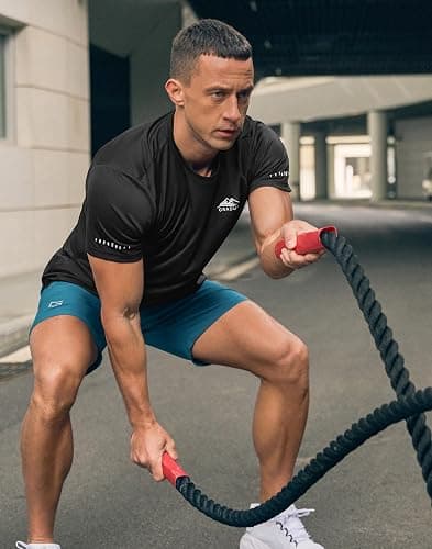 Men's UPF 50+ Sun Protection Dry Fit Workout T-Shirts Rash Guard Swim Shirts Moisture Wicking Tee for Athletic, Beach, Hiking thumbnail 3