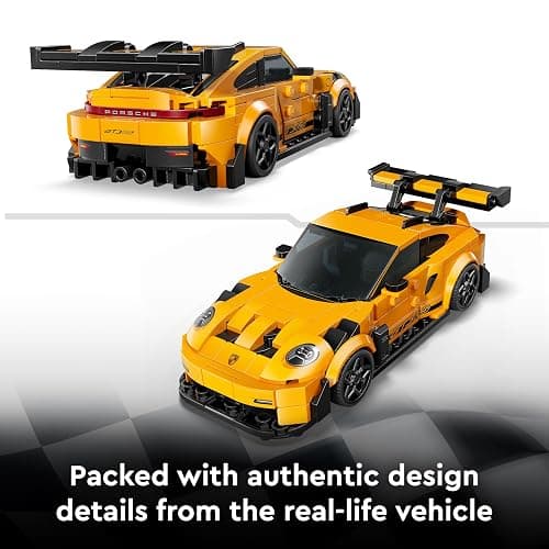LEGO Speed Champions Porsche 911 GT3 RS Super Car Toy - Car Model Kit with a Driver Minifigure - Birthday Gift for 9+ Year Old Boys - 77239 thumbnail 6