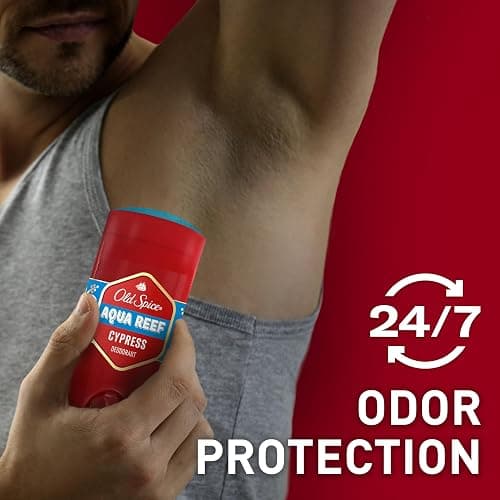 Old Spice Aluminum Free Deodorant for Men, 24/7 Odor Protection, 24/7 Freshness & Lasting Scent, Aqua Reef with Cypress Scent, 3.0 oz with Travel Size Swagger Body Wash (Pack of 4) thumbnail 3