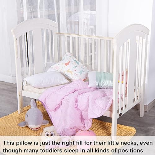 NTBAY 2 Pack Cotton Down Alternative 13x18 Pillows, Machine Washable - Soft and Breathable Travel Small Pillows for Sleeping, Ideal for Daycare, Crib, Cot thumbnail 6