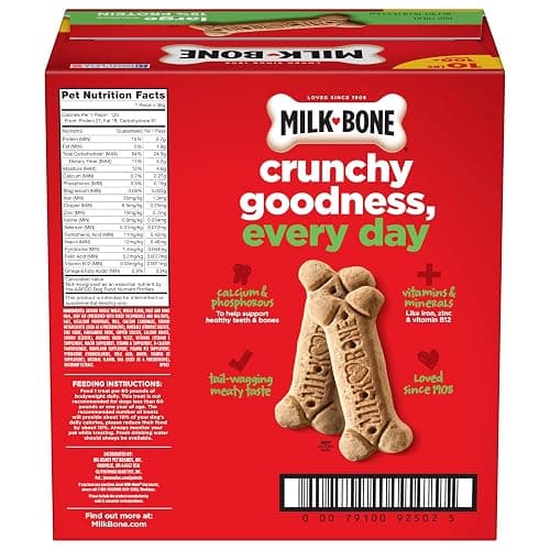 Milk-Bone Crunchy Large Dog Treats, 10 Lb. Box, Original Beef Flavor thumbnail 8