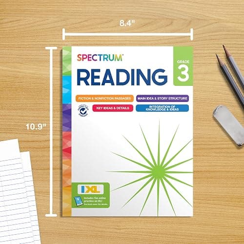 Spectrum Reading 3rd Grade Workbooks, Activity Book Covering Nonfiction and Fiction Passages, Story Structure, Identifying Main and Key Ideas, and more, Classroom or Homeschool Curriculum thumbnail 7