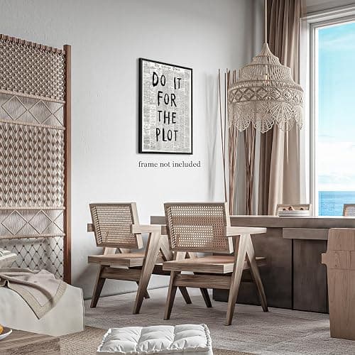 Trendy Black and White Chicago Newspaper Canvas Posters, Affirmation Quote Do It For The Plot Room Aesthetic Wall Art Picture Print for Drom Home Bedroom Decor 30 x 40 CM Unframed thumbnail 5