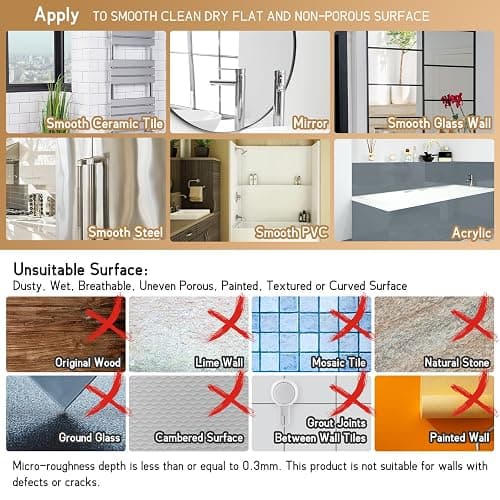 LEVERLOC Shower Caddy Suction Cup 2 Pack, Shower Organizer Removable Bathroom Shelf, Storage Suction Powerful Max Hold 22lbs Bathroom Caddy Waterproof Holder, White thumbnail 6