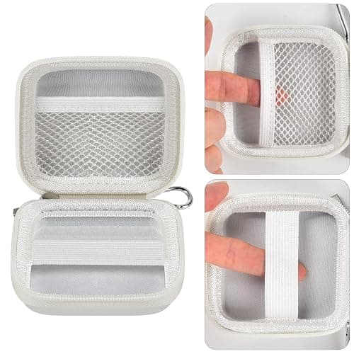 Chip Card Reader Scanner Case, Hard Carrying Bag Holder Fits Square A-SKU-0485 Contactless and Chip Reader with USB Charge Cable for EMV Chip Cards/Apple Pay/Android Pay/More - White by COMECASE thumbnail 4
