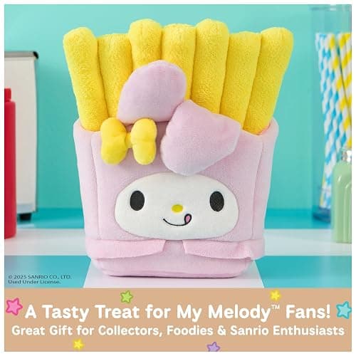 GUND Sanrio Official Hello Kitty and Friends My Melody French Fries Plush, Collectible Plush Toy, Stuffed Animal for Ages 1 and Up, Pink/Yellow, 8” thumbnail 4