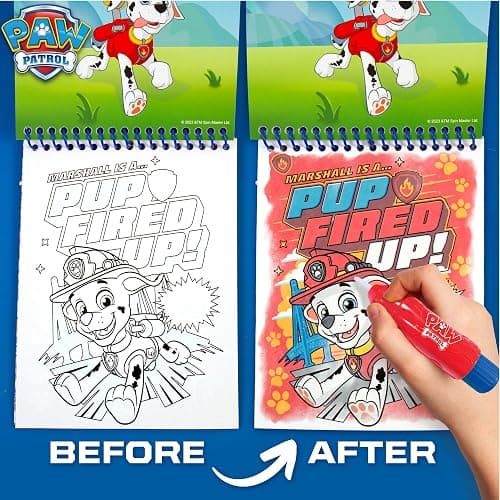 Horizon Group USA Aqua Art, Paw Patrol | Reusable Water Reveal Activity with Activity Pages and Water Pen, Mess Free Coloring for Travel and Road Trips thumbnail 3