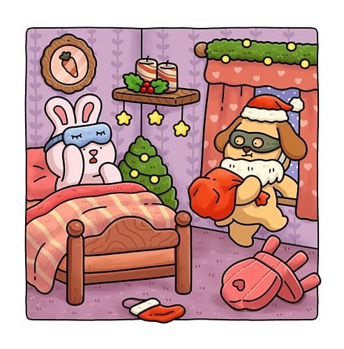 Silly Christmas: Cozy and Funny Coloring Book for Adults and Teens (Silly Funny Coloring Book) thumbnail 4