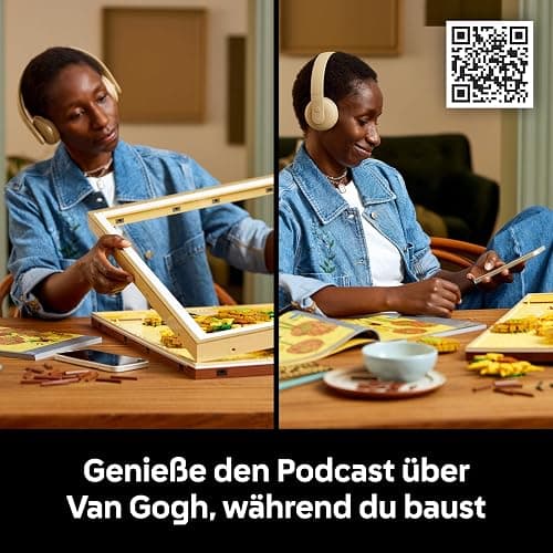 LEGO Art Vincent Van Gogh – Sonnenblumen - 3D-Blumengemälde mit beweglichen Blüten - Deko fürs Wohnzimmer oder Büro - Bausatz für Erwachsene - Kreative Geschenkidee für Männer & Frauen 31215 thumbnail 7