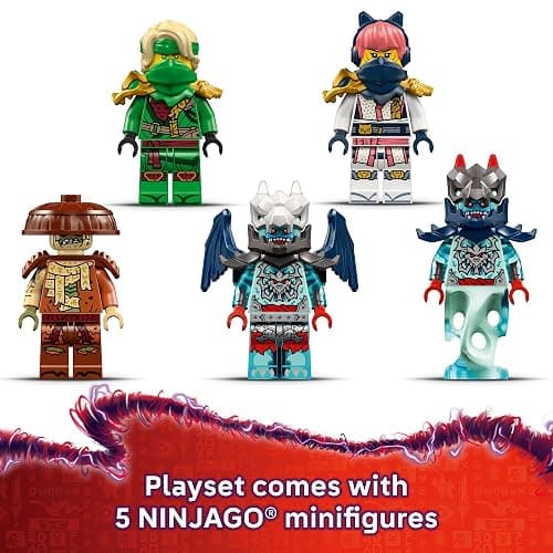 LEGO NINJAGO Lloyd's Jet Mech Building Toy - Model Building Kit for Boys & Girls, Ages 9+ - Transforming Playset for Kids W/ 5 Ninja Toy Minifigures - Dragons Rising Gift Idea for Birthdays - 71845 thumbnail 5