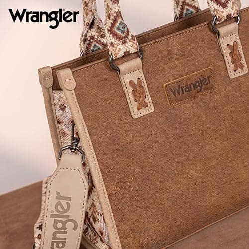 Wrangler Tote Bag for Women Aztec Western Retro Purse Top Handle Handbags thumbnail 4