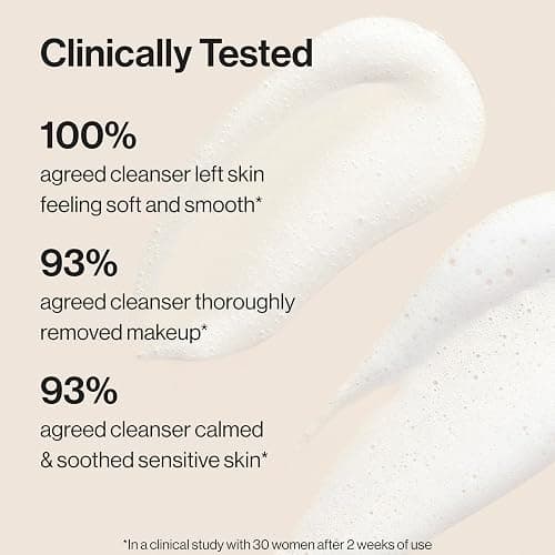 Honest Beauty Sensitive Skin Calming Cream Cleanser | Gently Cleanses, Hydrates, + Calms Skin | Hypoallergenic, Fragrance Free, Vegan | 4 fl oz thumbnail 6