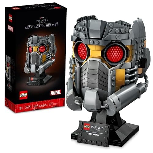 LEGO Marvel Star-Lord's Helmet Set 76251, Collectible Model Kit for -Adults to Build, Home Décor Creative Activity, Gift Idea - Image 1
