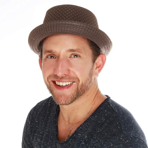 The Hat Depot Unisex Light Weight Classic Soft Cool Mesh Pork Pie hat - Image 1