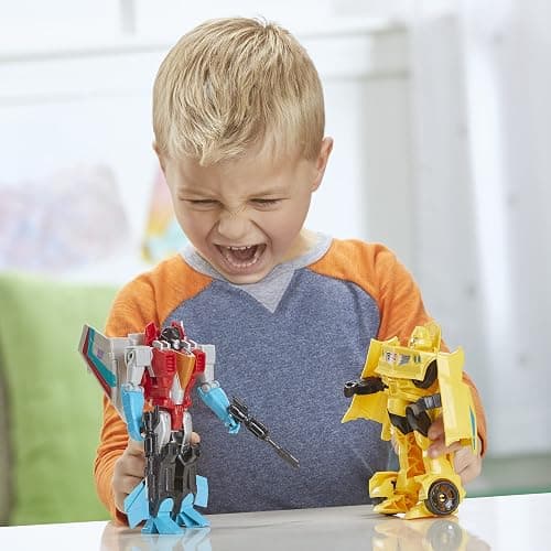 Transformers Toys Heroes and Villains Bumblebee and Starscream 2-Pack Action Figures - for Kids Ages 6 and Up, 7-inch (Amazon Exclusive) thumbnail 6