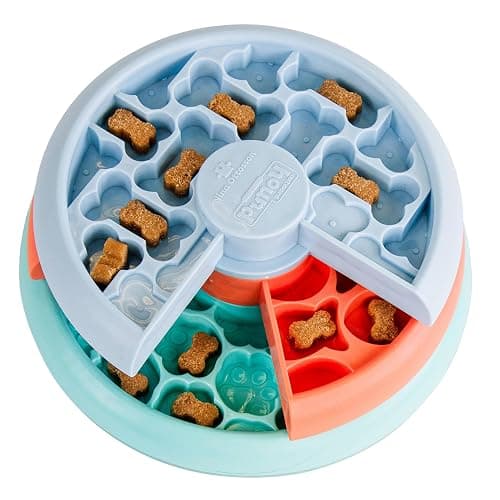 Outward Hound by Nina Ottosson Lickin’ Layers Small 3-in-1 Dog Puzzle Feeder, Lick Mat & Slow Bowl – Puppy Enrichment Toy for X-Small & Small Dogs, Dishwasher Safe, Holds 1.5 Cups of Wet or Dry Food - Image 1