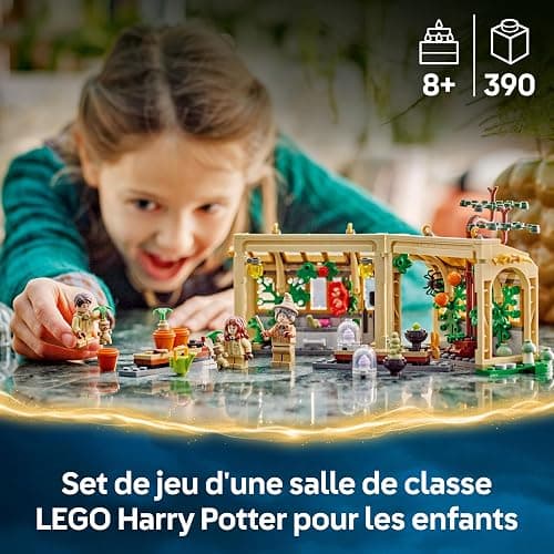 LEGO Harry Potter Le Château De Poudlard : Le Cours De Botanique - Jeu De Construction Modulaire - Minifigurines De Neville, Hermione & Prof. Chourave - 3 Mandragores - Cadeau Fille Dès 8 Ans 76445 thumbnail 4