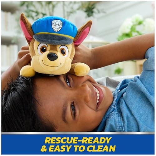 Paw Patrol GUND Chase Plush, Official Lounging Chase Plush Toy, Weighted Stuffed Animal, Sensory Toy for Ages 1 and Up, 8” thumbnail 5