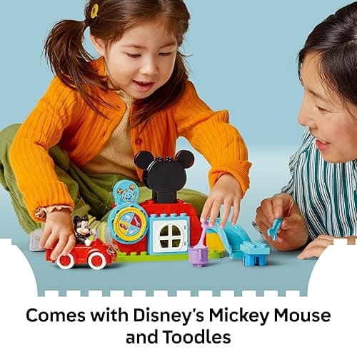 LEGO DUPLO Disney Mickey Mouse Clubhouse & Car Building Kit - Color Sorting Sensory Toy with Spinning Wheel - Toy for Toddlers, Girls, and Boys, Ages 2+ - Birthday Gift for Preschoolers - 10454 thumbnail 6