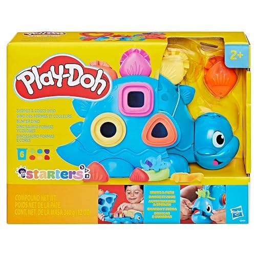 Play-Doh Shapes & Colors Dino Starter Set, Tactile Sensory Play Dinosaur Toys for Kids 2+, 11 Accessories thumbnail 14
