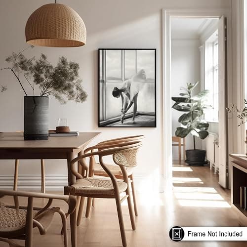 Monem Art Ballerina Preparation Poster - Ballet Dancer Print - Photography Design - Black & White Art - Ballet Style - Dance Print - Bedroom or Dance Studio Decor - 8x10 UNFRAMED Wall Art thumbnail 5